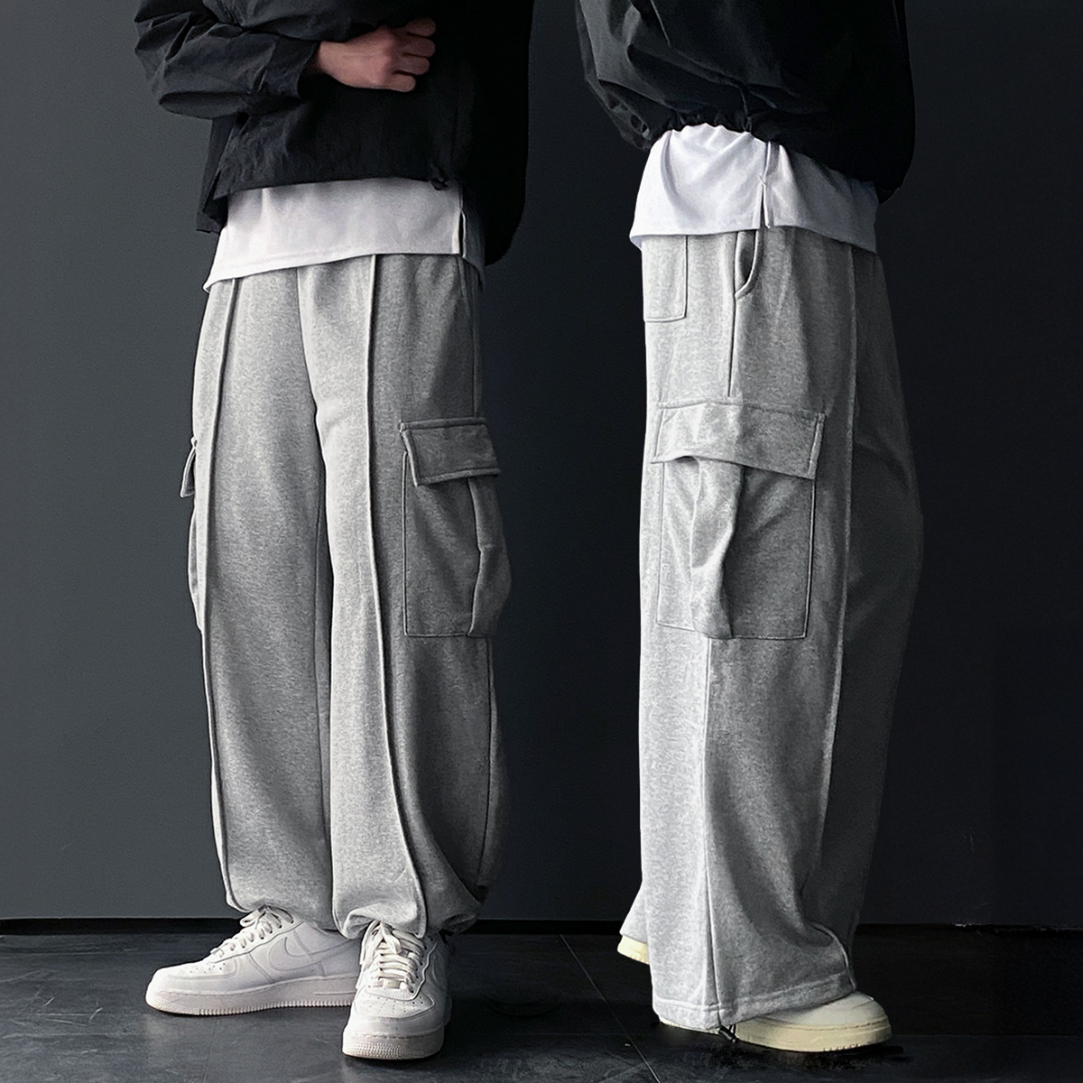 스웻팬츠 벌룬팬츠 통넓은바지 건빵바지 - 상품 이미지