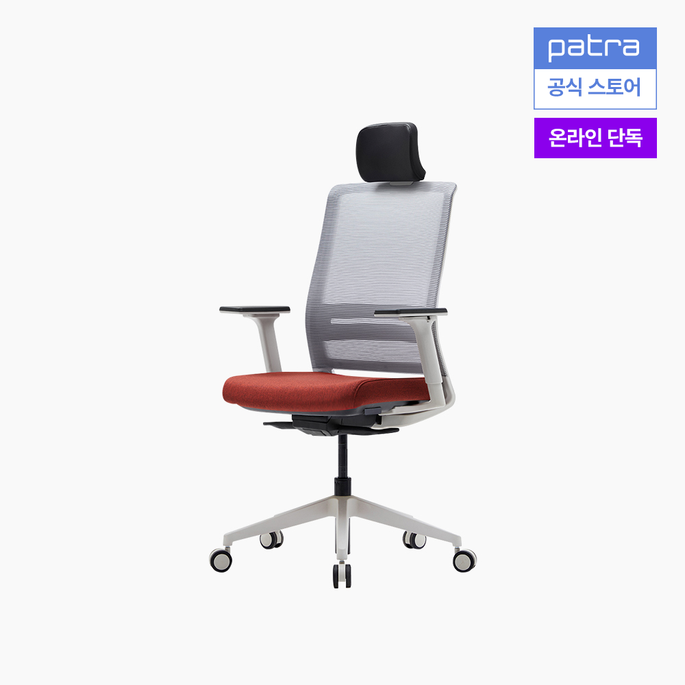 파트라 오크노 컴퓨터 책상 의자 SOKN11PABS LG 레드