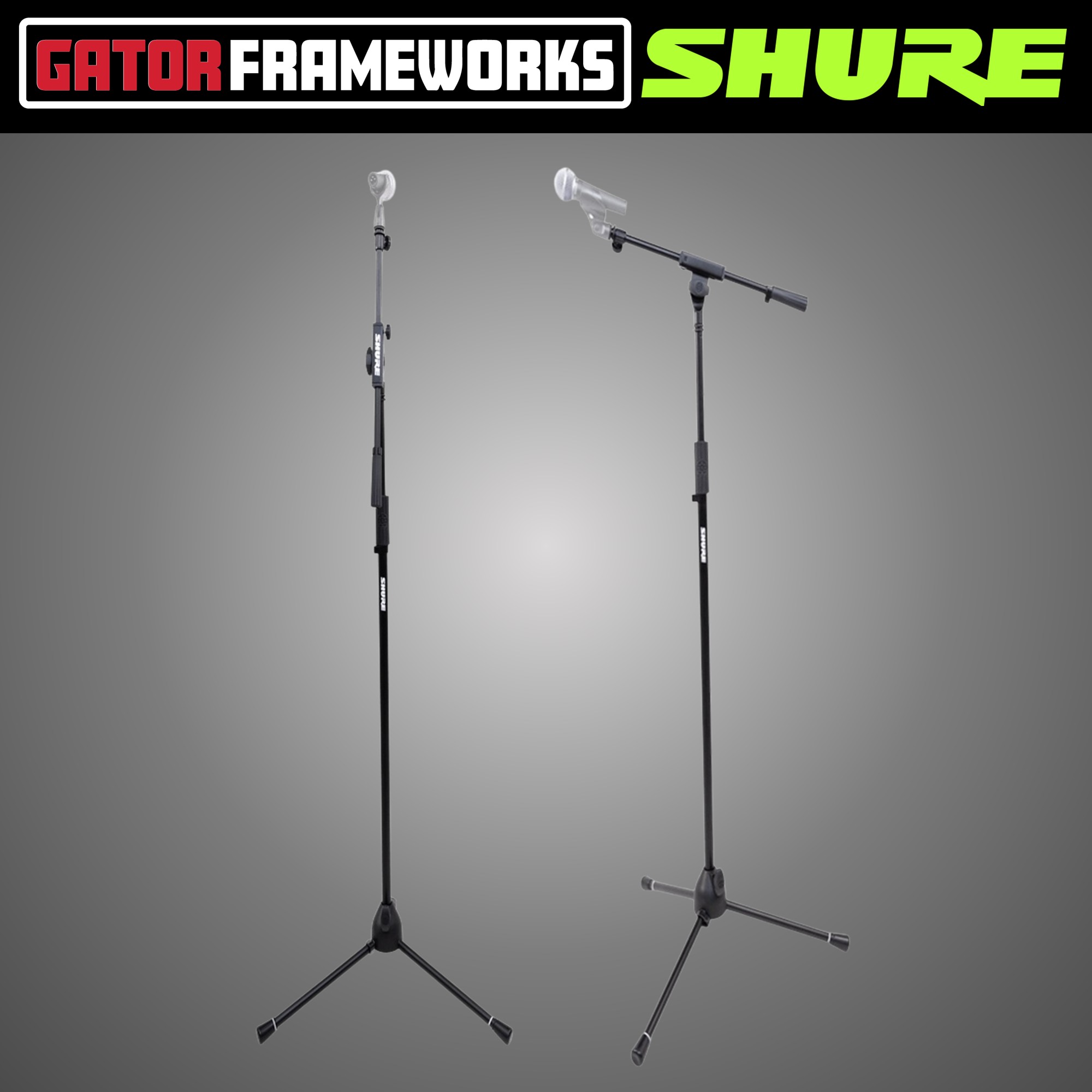 슈어 트라이포드 삼각대 붐 T자형 마이크스탠드 SHURE GATOR Frameworks - 상세 이미지 2