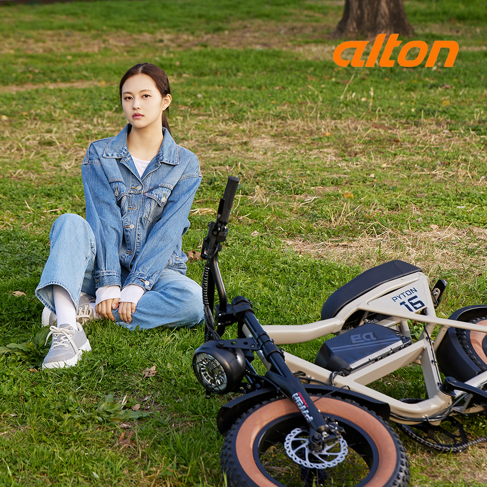 2025 알톤 파이톤16 자토바이 팻 바이크 48V 500W 15Ah 매트그레이 40.6cm - 상세 이미지 2