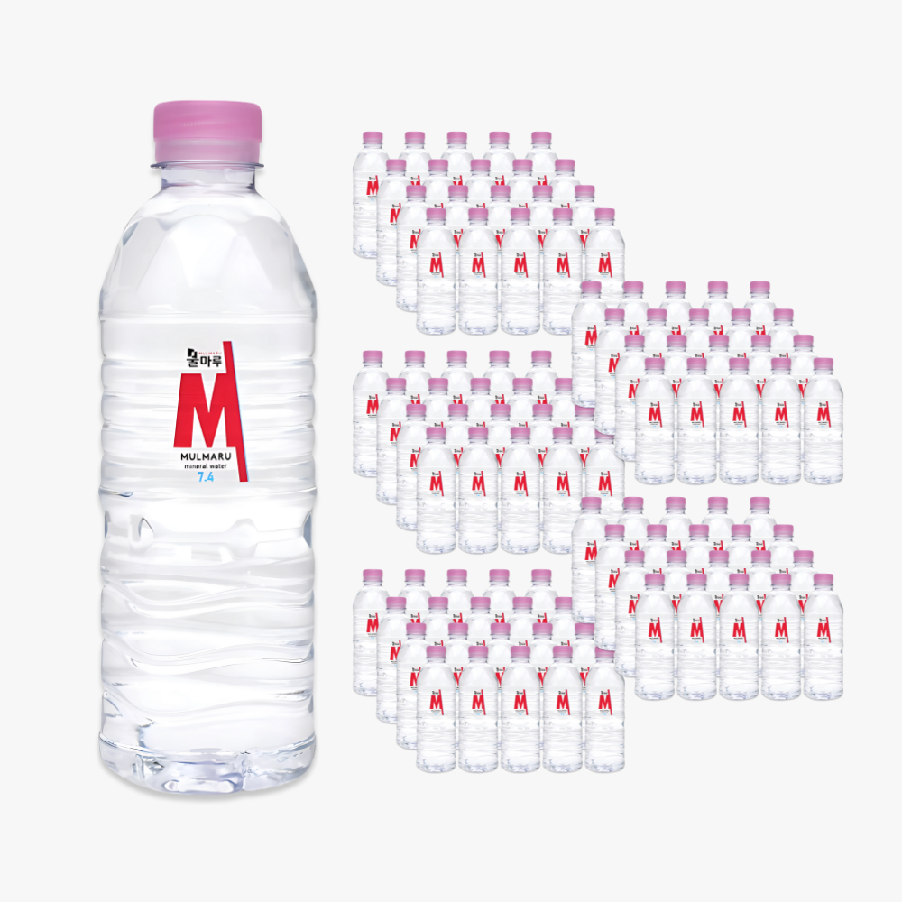 물마루 광천수 알칼리수 미네랄워터 알카리수 일반 페티명 500ml, 100개