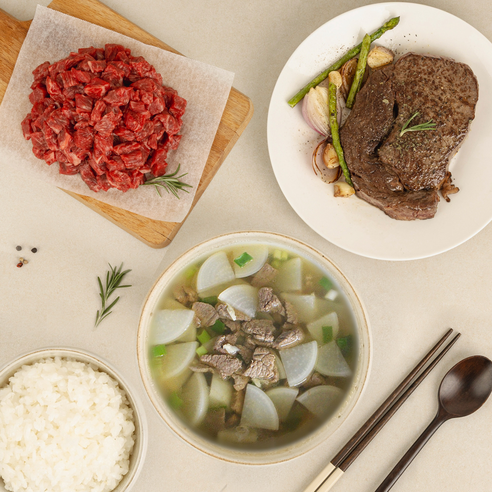 [당일생산 발송] 한우1++등급(냉장) 불고기용 300g+국거리용 300g 외 - 상세 이미지 5