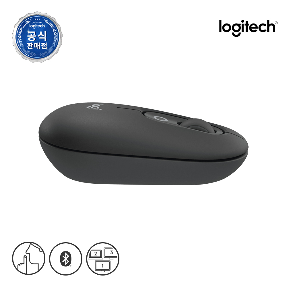 로지텍 코리아 POP MOUSE 팝 무선 블루투스 무소음 마우스 블랙 - 상세 이미지 4