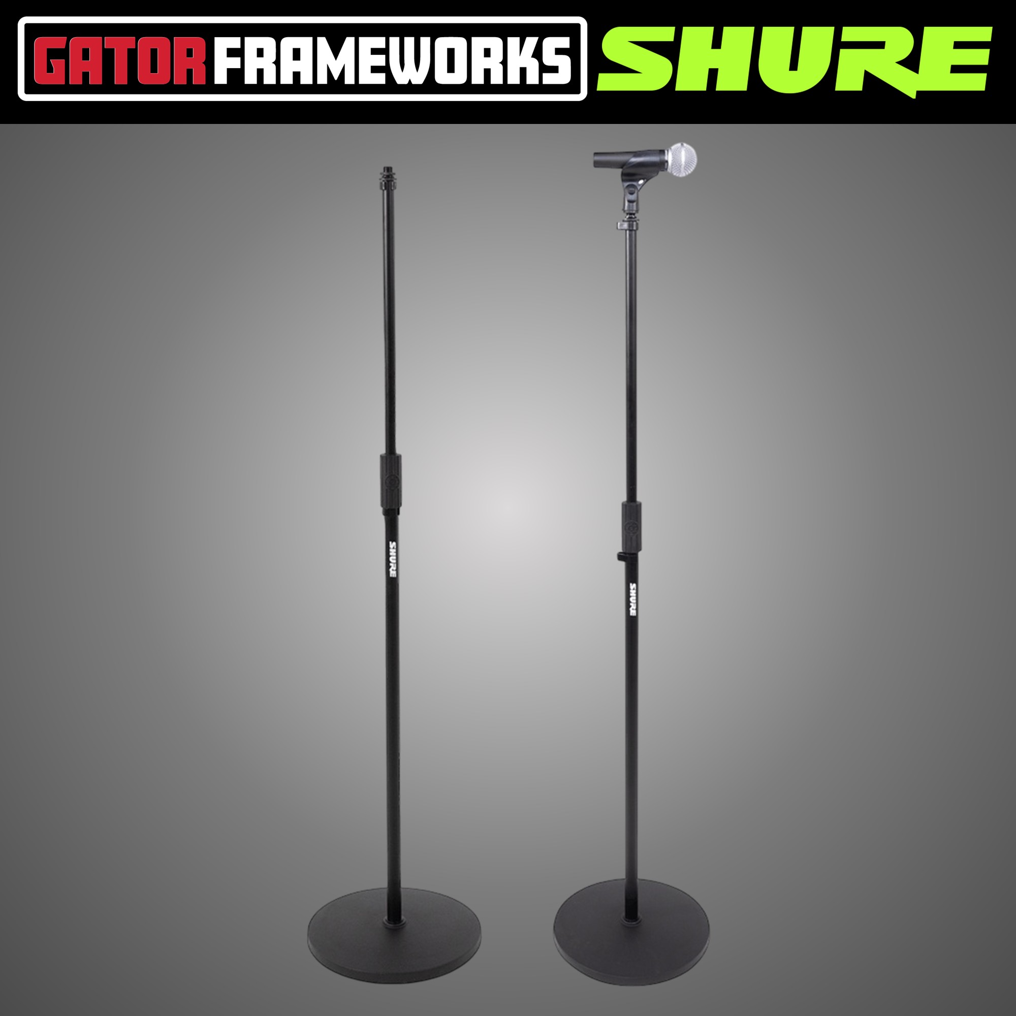 슈어 12인치 라운드베이스 일자형 마이크스탠드 SHURE GATOR Frameworks - 상세 이미지 2