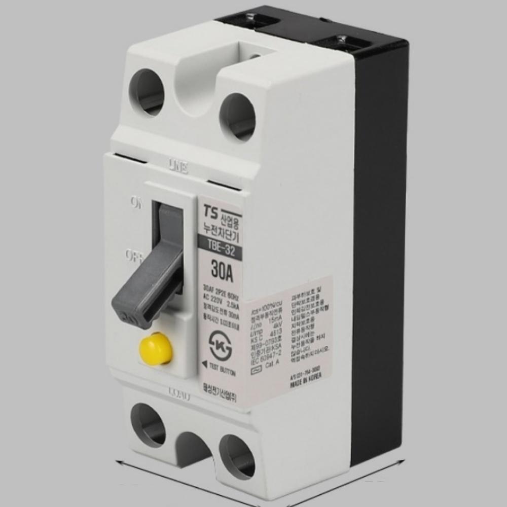 2P 국산 30A 누전차단기30a 산업용 TBE 32 220V - 메인 이미지