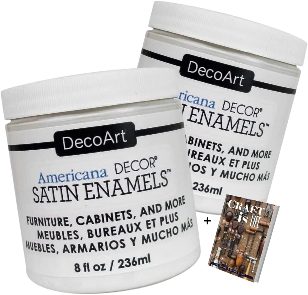 DecoArt 아메리카나 데코 새틴 에나멜 페인트 웜화이트 2팩 - 상품 이미지