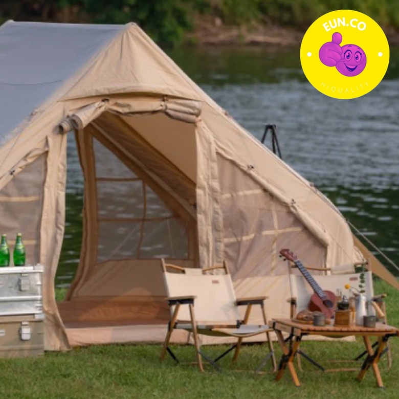 원터치 에어텐트 사계절 생활방수 쾌적한 높은 층고 3~4인용 감성캠핑 글램핑