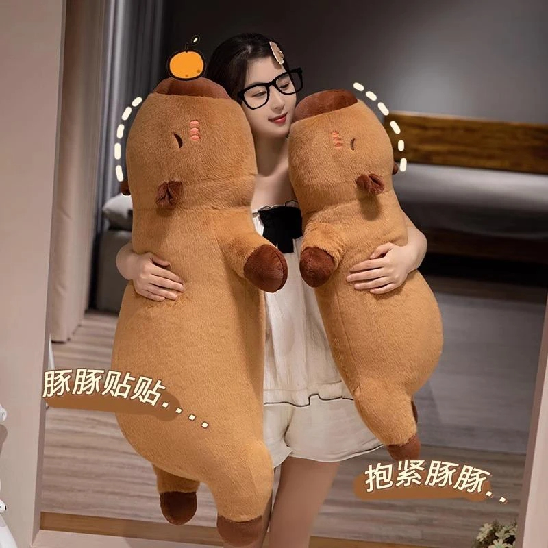 카피바라 바디필로우 특대형 초대형 롱쿠션 인형 40cm - 상세 이미지 4