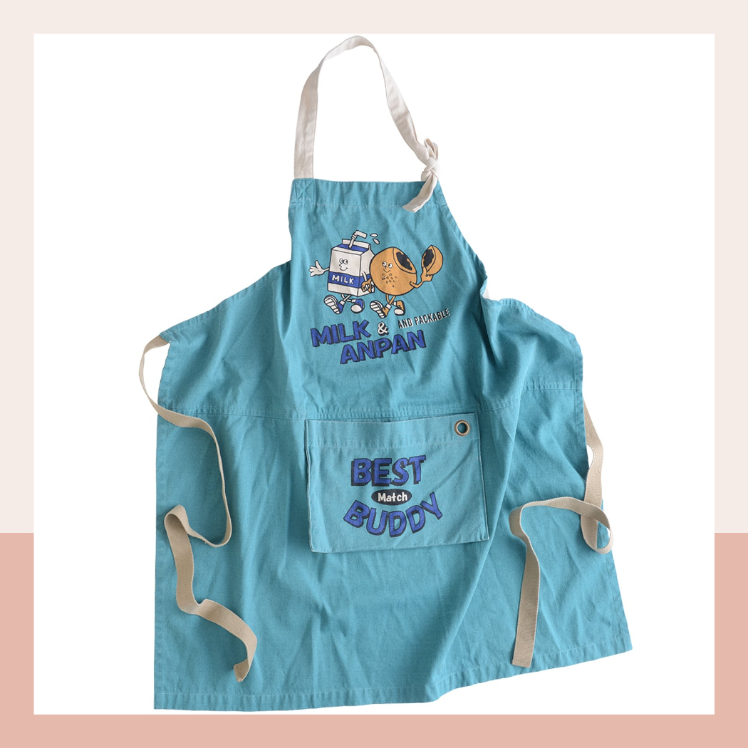 AND PACKABLE 앤드패커블 앞치마 우유단팥빵