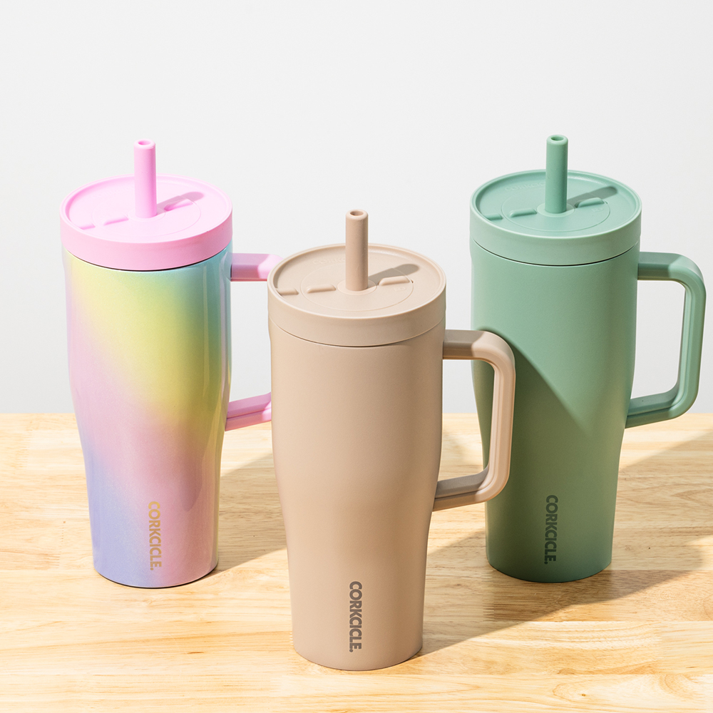 콕시클 크루저 22oz 스텐 보냉 텀블러 밀폐 손잡이 빨대 650ml, 데저트 - 상세 이미지 3