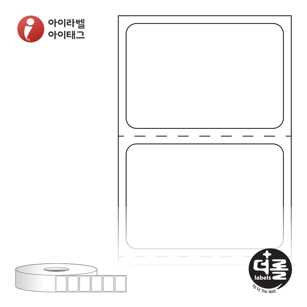 더롤라벨 RS3020DT 바코드 라벨지 30x20.283 흰색 감열지 40지관 5,800라벨 리본 불필요 - 메인 이미지