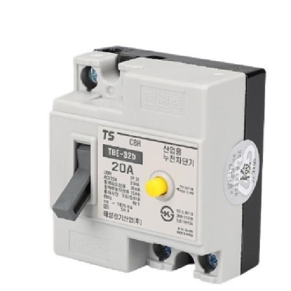 2P 국산 20A 누전차단기20a 산업용 TBE 32B 220V - 상품 이미지