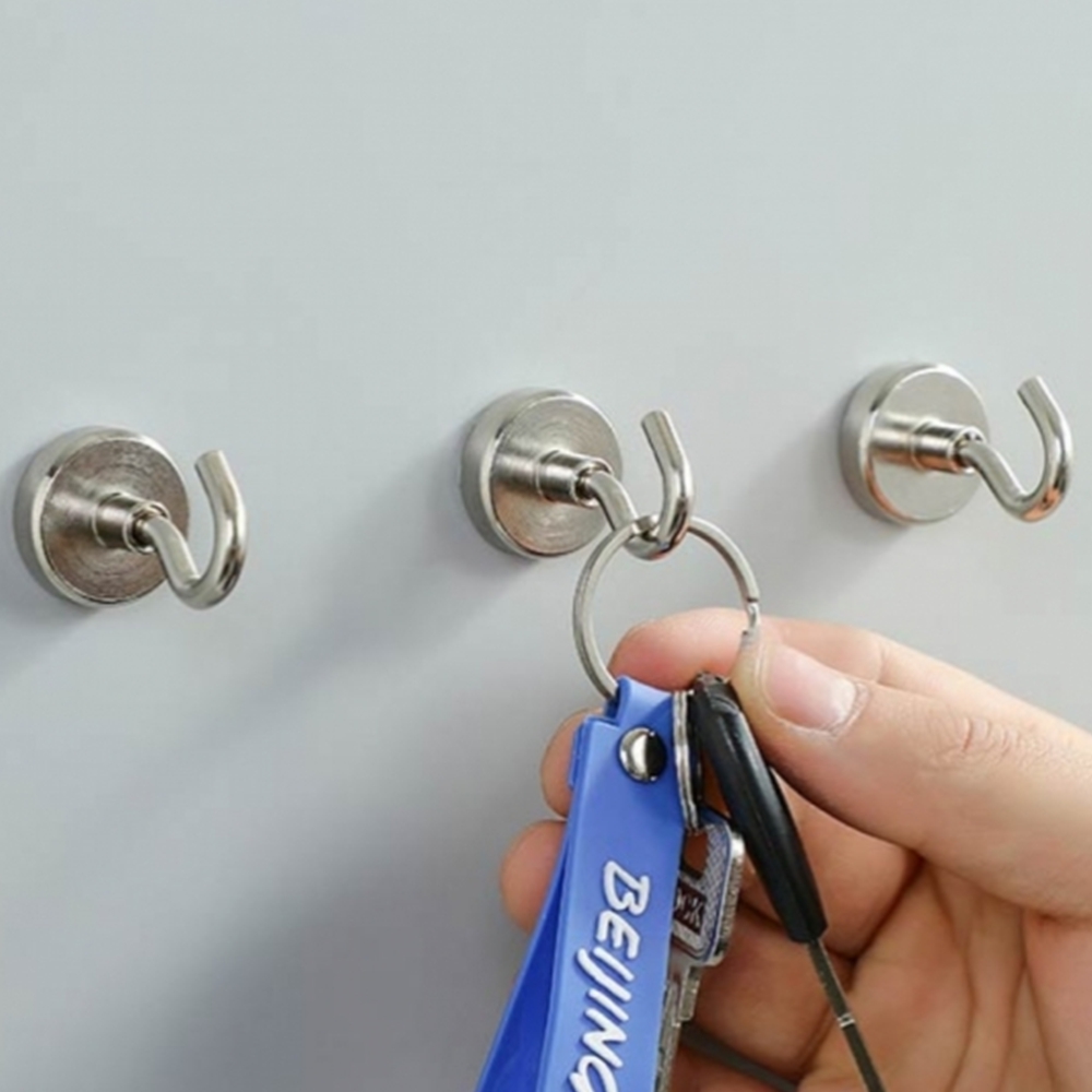 강력 자석후크 네오디움 후크자석 철제 타공판걸이 5개입