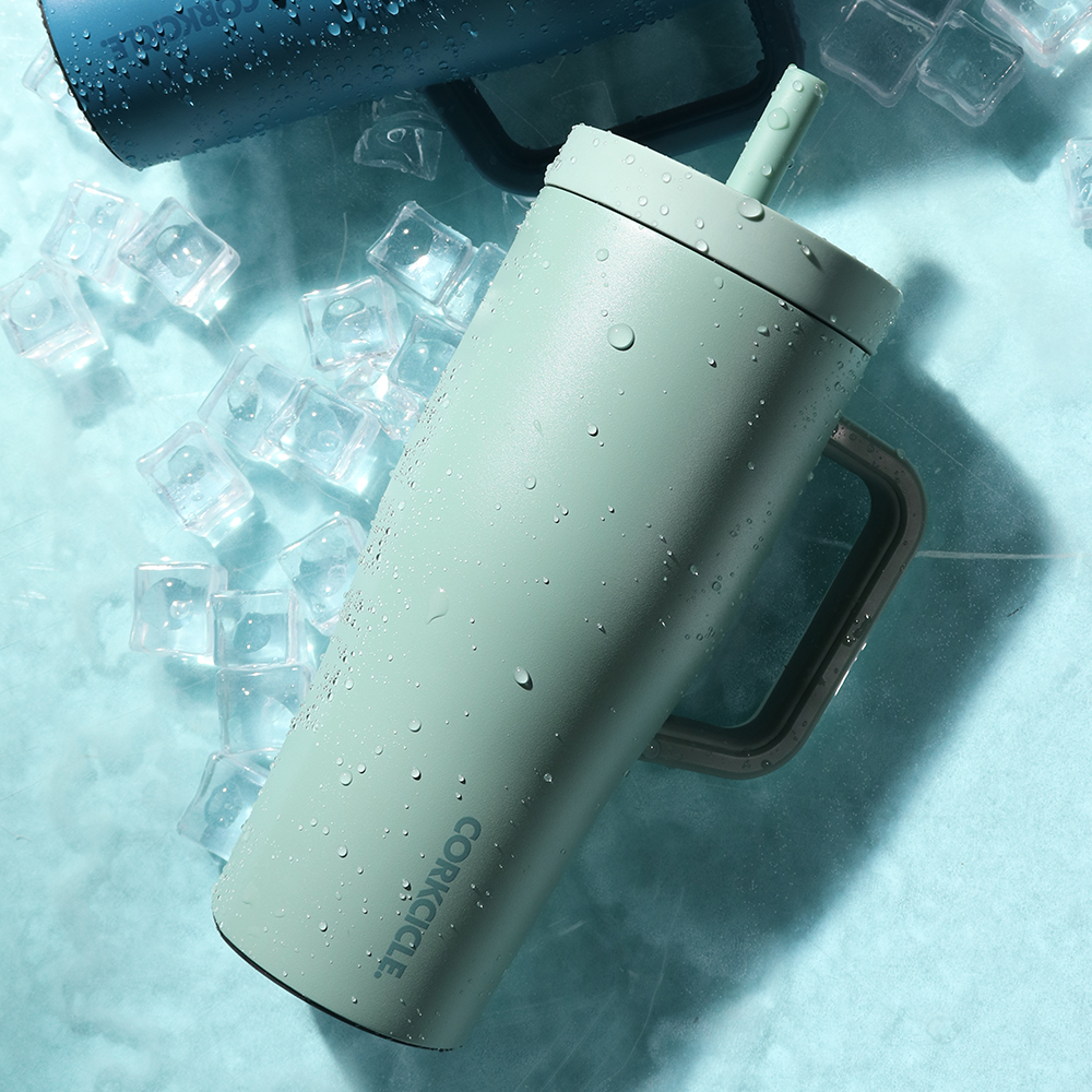 콕시클 크루저 22oz 스텐 보냉 텀블러 밀폐 손잡이 빨대 650ml, 모브 이미지 6