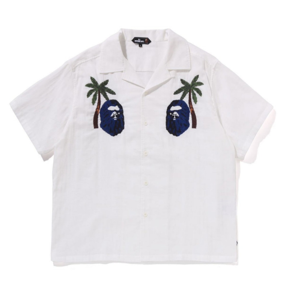 베이프 반팔 셔츠 EMBRODED CASUAL SS SHIRT 3월 2주차 신상 7L30-132-302 - 메인 이미지