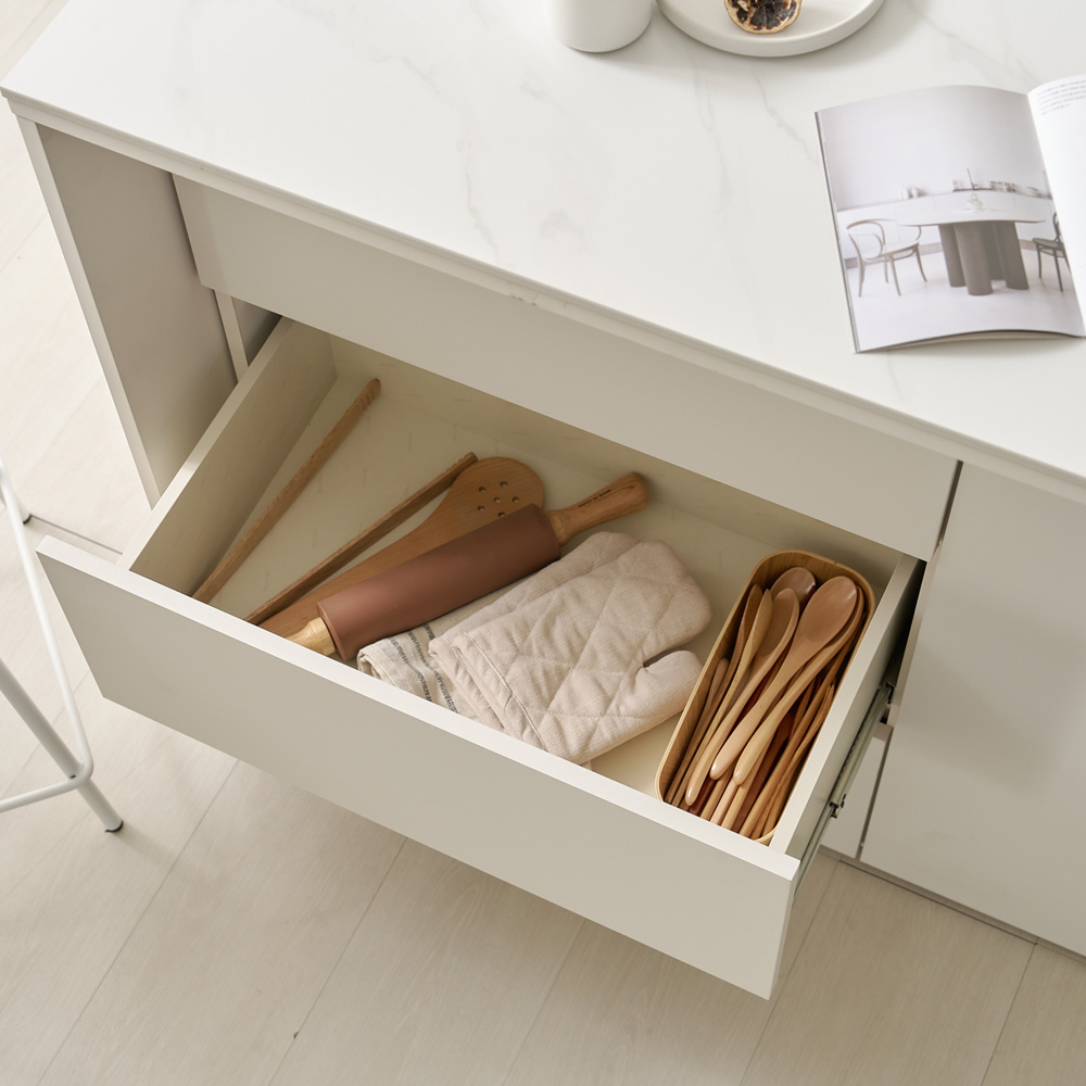 오르세 세라믹 아일랜드식탁 하이 테이블 주방 맘마존 보조 조리대 홈바 1200mm, 화이트(ㄱ자형)