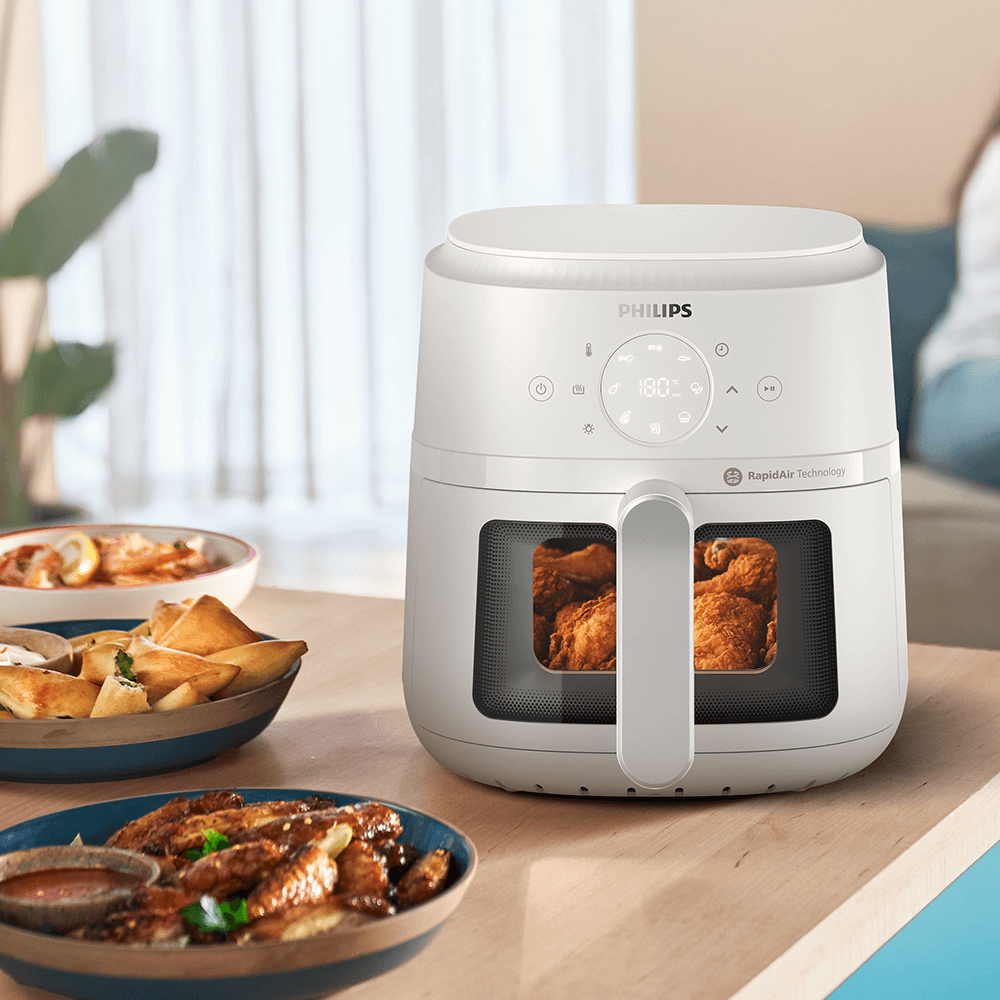 필립스 2000시리즈 보이는 에어프라이어 4.2L 하인즈 증정 화이트
