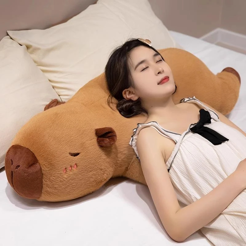 카피바라 바디필로우 특대형 초대형 롱쿠션 인형 40cm - 상품 이미지