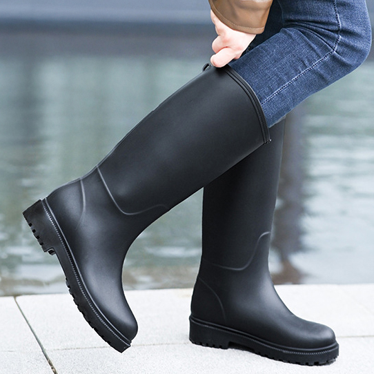 여성 장화 롱 레인부츠 (성인 여름 예쁜 비 미끄럼방지 방수)