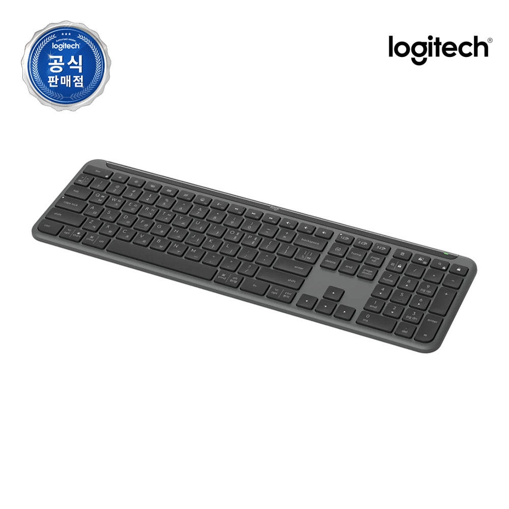 로지텍코리아 공식 Signature Slim K950 무선 키보드 블랙, 팬터그래프 이미지 3