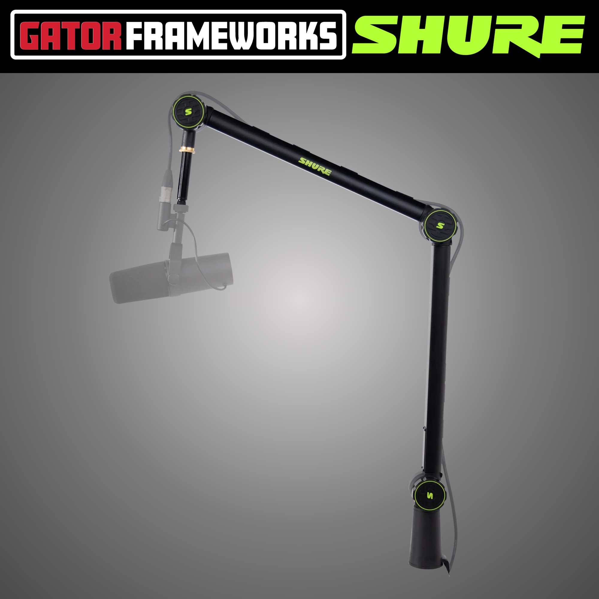 슈어 SHURE GATOR Frameworks 관절 콘덴서 마이크 암 스탠드 탁상용