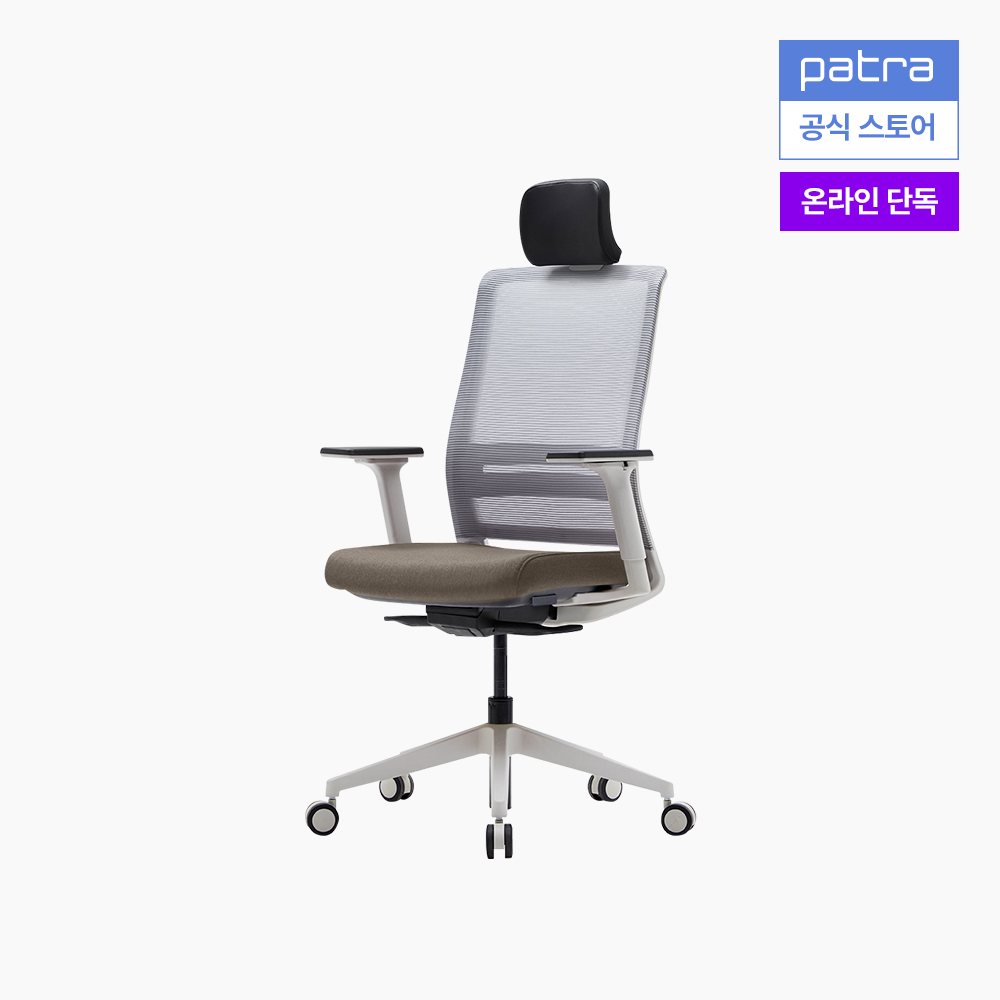 파트라 오크노 컴퓨터 책상 의자 SOKN11PABS LG 베이지 - 상품 이미지