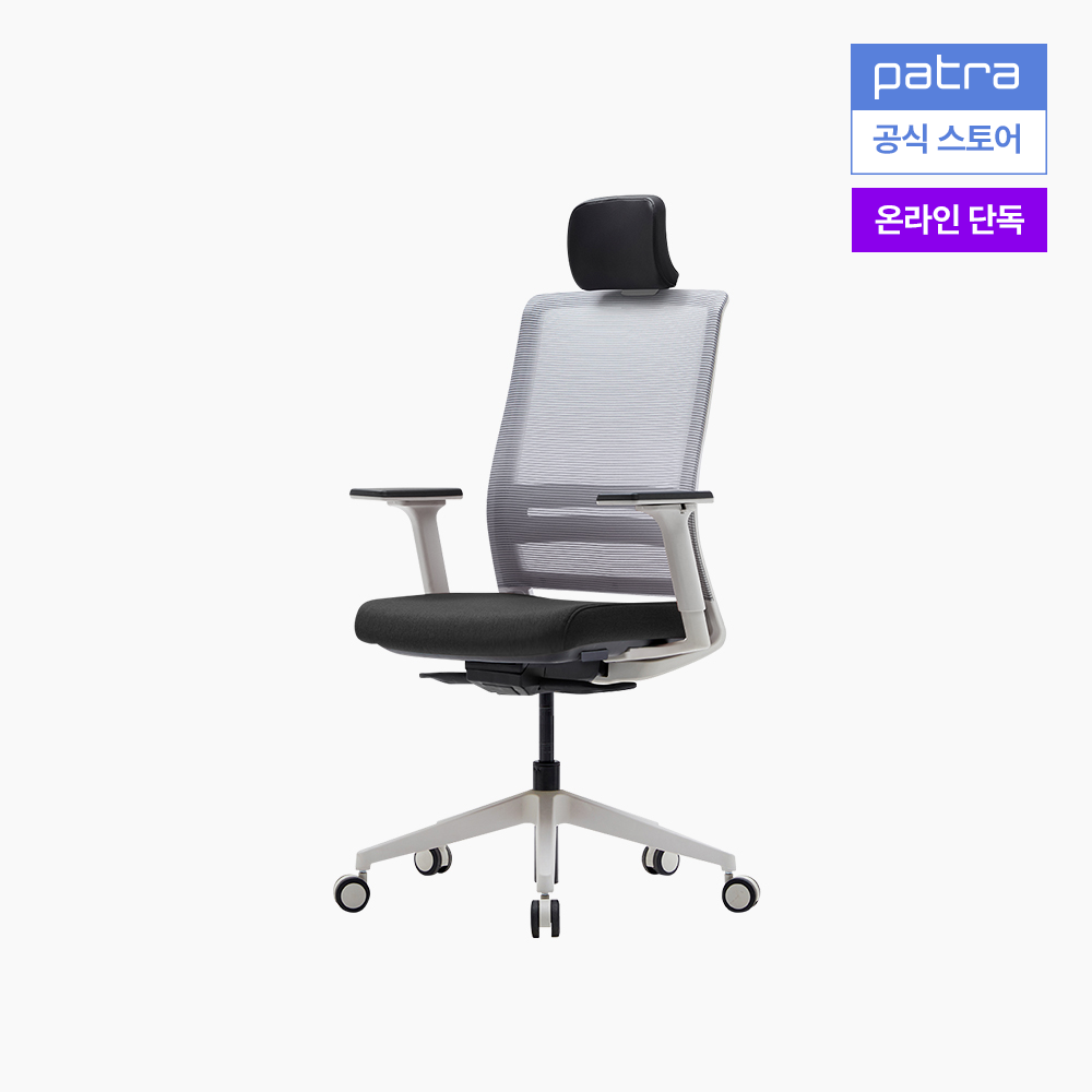파트라 오크노 컴퓨터 책상 의자 SOKN11PABS LG 블랙 - 상품 이미지