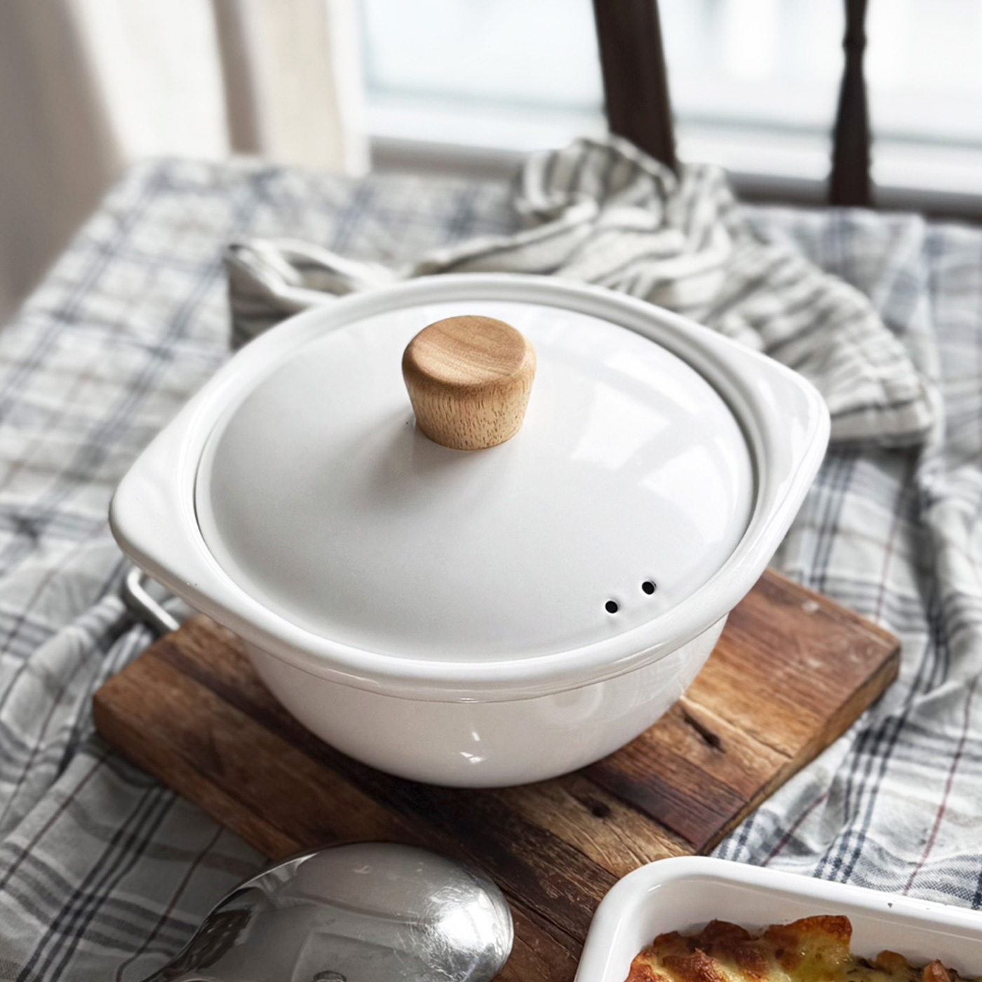 아카시아홈 법랑 양수냄비 1인용 미니 라면 냄비 법랑용기