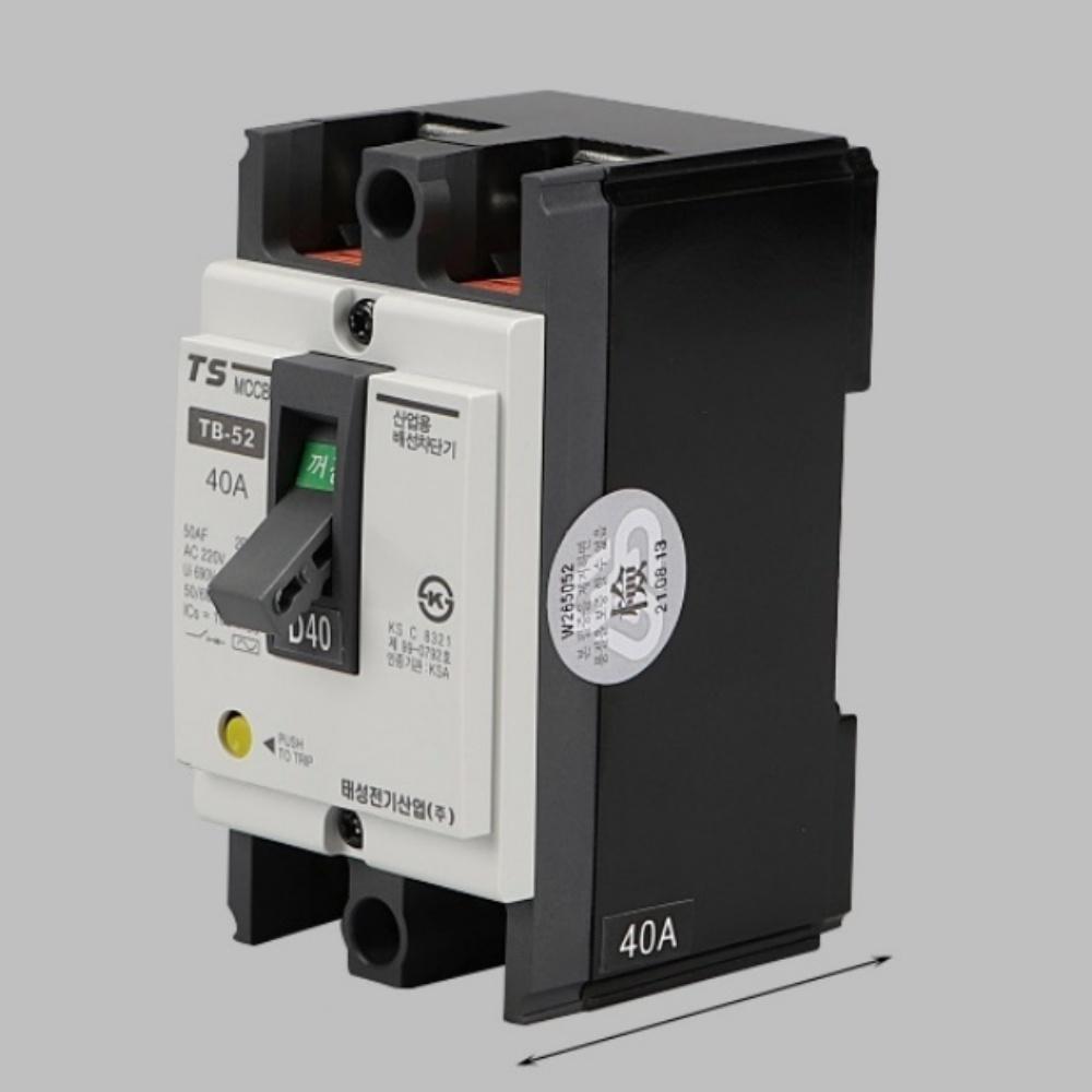 2P 산업용 배선차단기 40A 배선용차단기 TB 52 220V - 상품 이미지