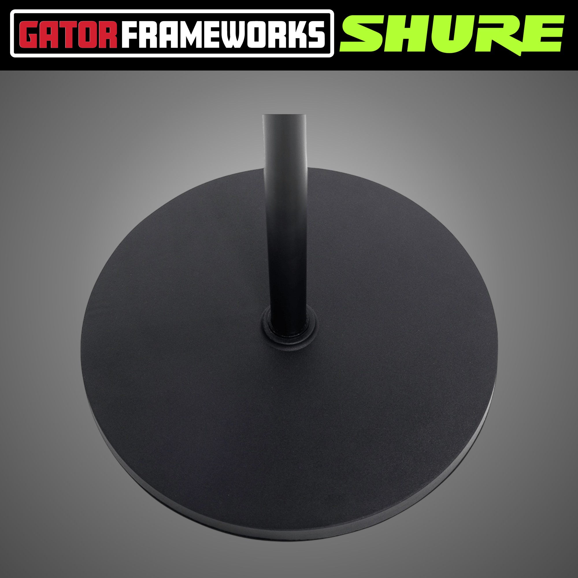 슈어 12인치 라운드베이스 일자형 마이크스탠드 SHURE GATOR Frameworks 이미지 6