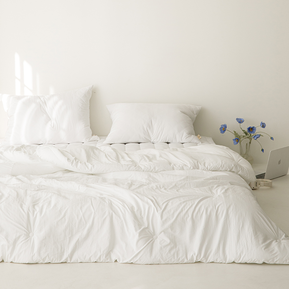 [풀세트]워싱해서 더 부드러운 완벽 알러지케어 M2 차렵이불+패드+베개커버, 건조기가능, 진드기방지