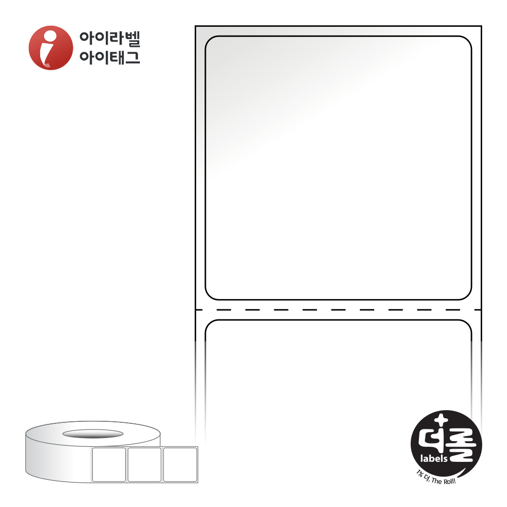 더롤라벨 RL4039LG 바코드 라벨지 40x39.333 흰색 아트 광택 75지관 13,100라벨 - 메인 이미지