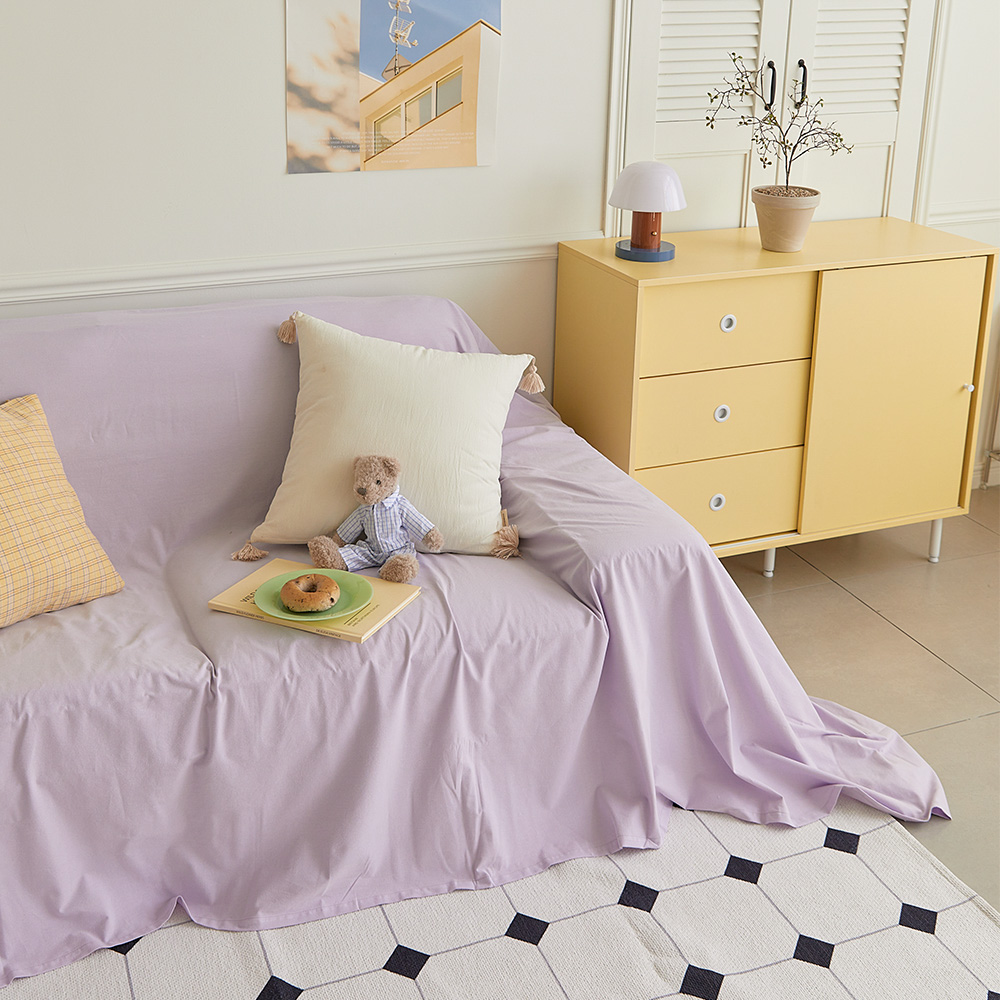 프리미엄 쇼파커버 워싱면 광목 패브릭 베이직 1 2인용 260x220