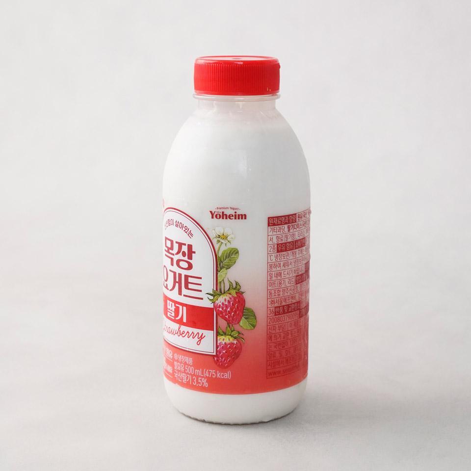 메가마트 서울우유 목장의 신선함 딸기 요구르트 500ml - 상세 이미지 2