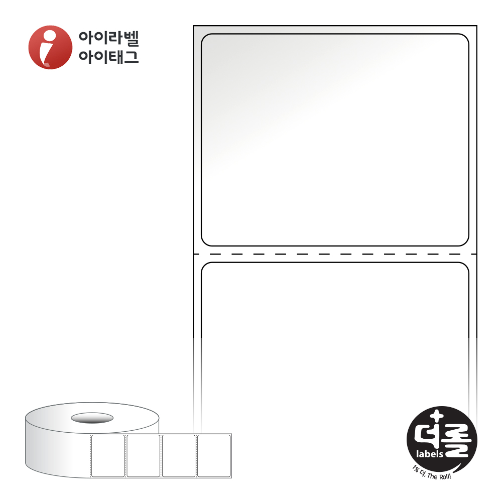 더롤라벨 RS5039LG 바코드 라벨지 50x39.3 흰색 아트 광택 40지관 8,200라벨 - 메인 이미지
