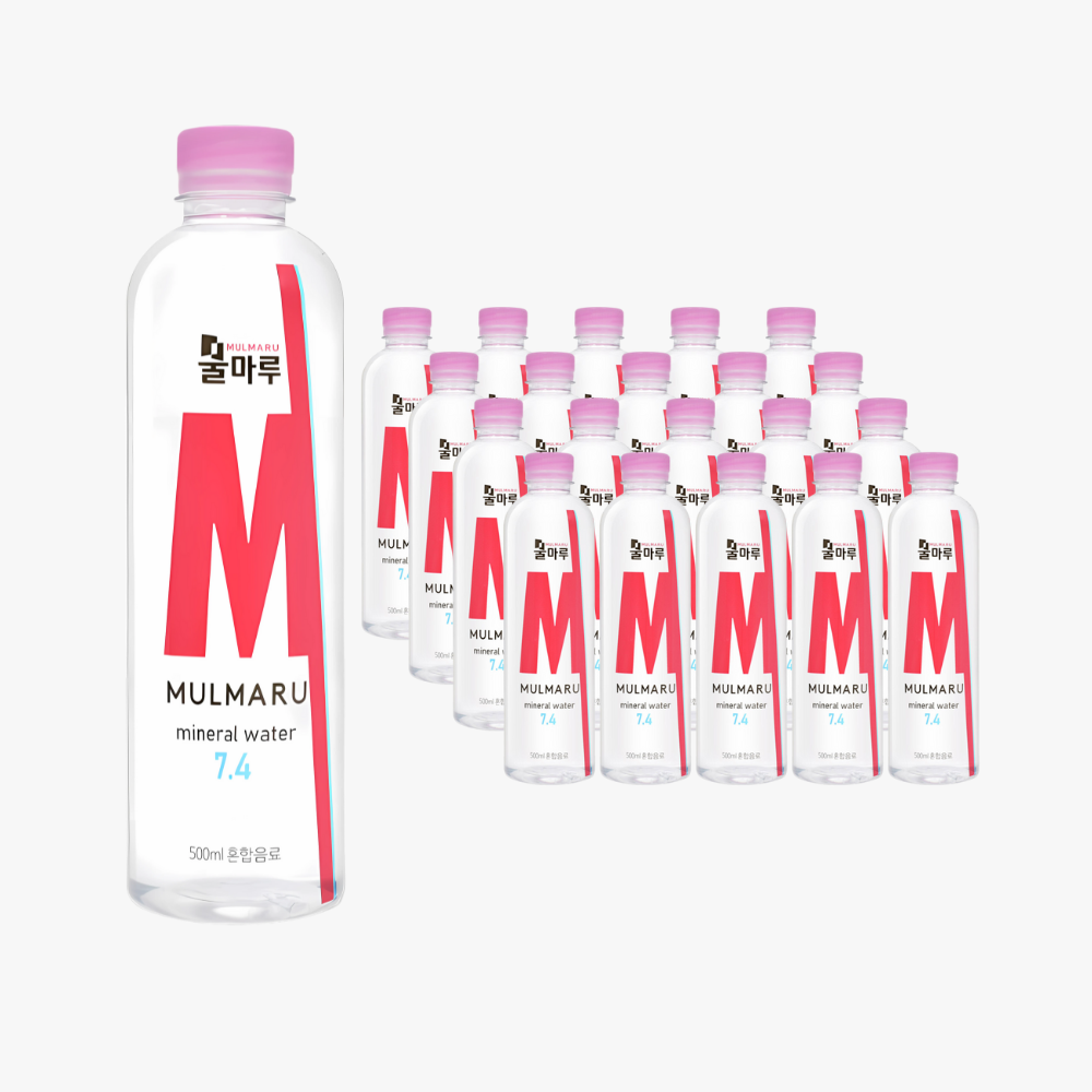 물마루 광천수 알칼리수 미네랄워터 알카리수 고급 페티병 혼합음료 500ml, 20개 - 상세 이미지 2