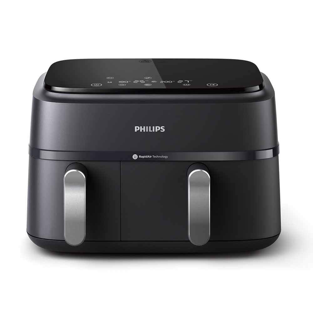 필립스 3000시리즈 듀얼바스켓 에어프라이어 9L NA351/00 블랙