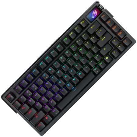 ASUS ROG AZOTH EXTREME 유무선 커스텀 키보드 (8000Hz, 풀 알루미늄, 카본파이버) SNOW 적축