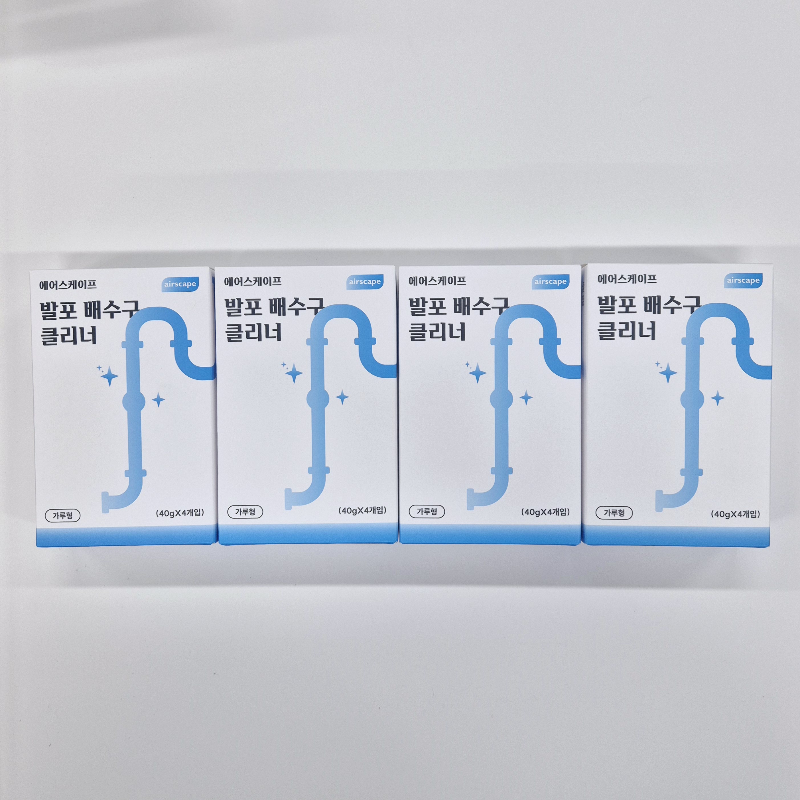 발포 배수구클리너 화장실 하수구 청소 에어스케이프 40g 16개입, 1개