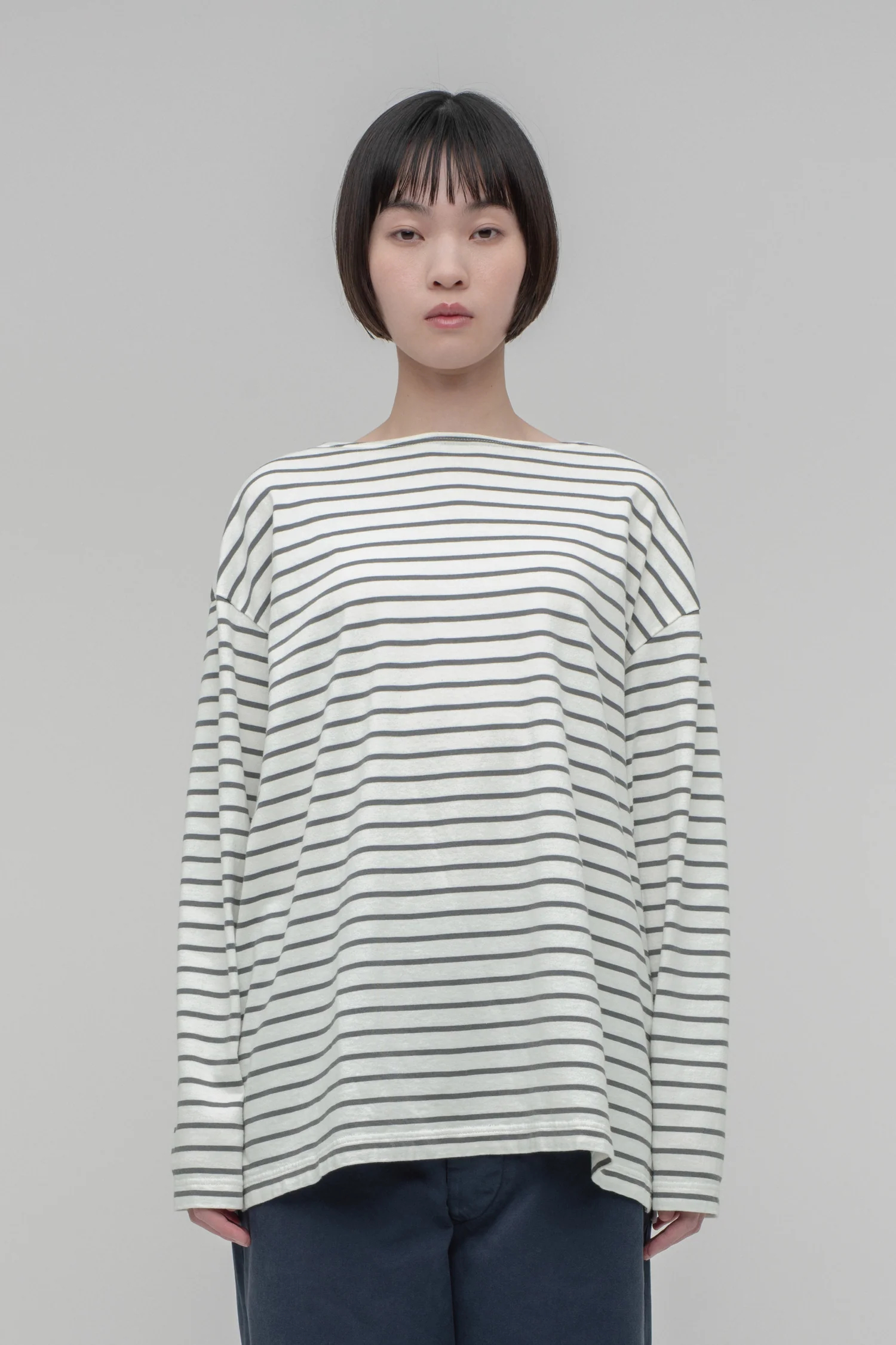 시오타 CIOTA 보더 스트라이프 롱슬리브 긴팔 티셔츠 25SS - 상세 이미지 3