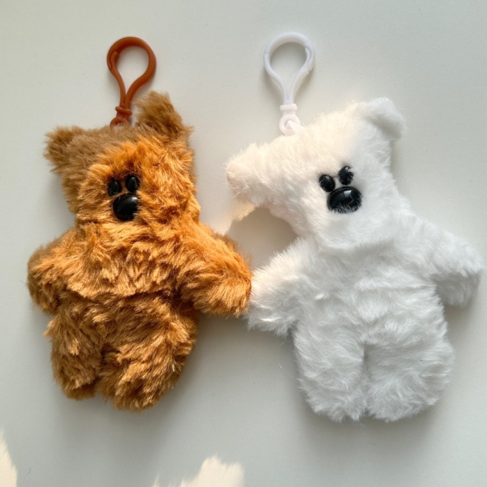 곰인형 집게고리 키링 뽁뽁 소리나는 곰돌이 가방키링 귀여운 베어 열쇠고리