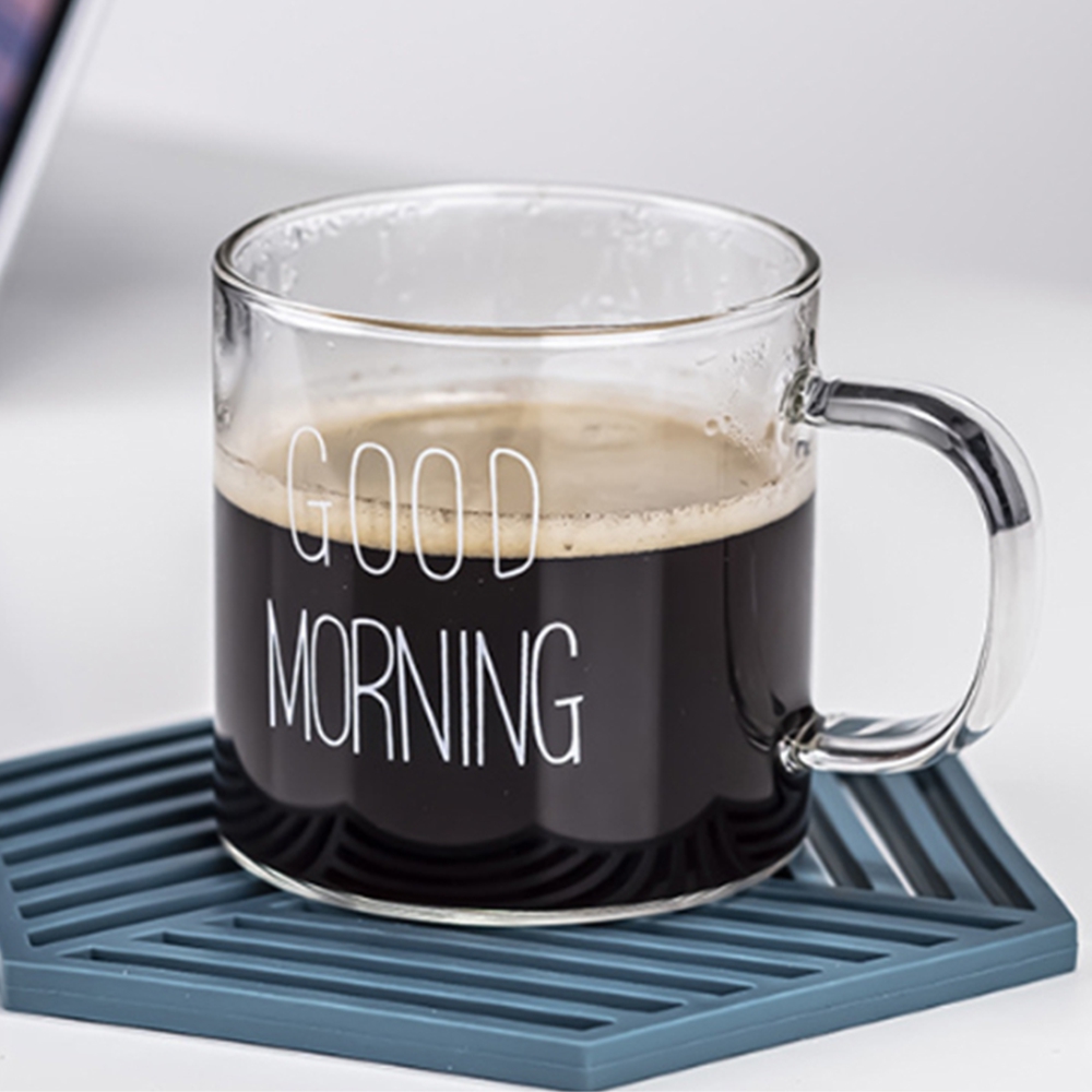 내열유리 손잡이유리컵 예쁜 투명 주스 물컵 아이스커피잔