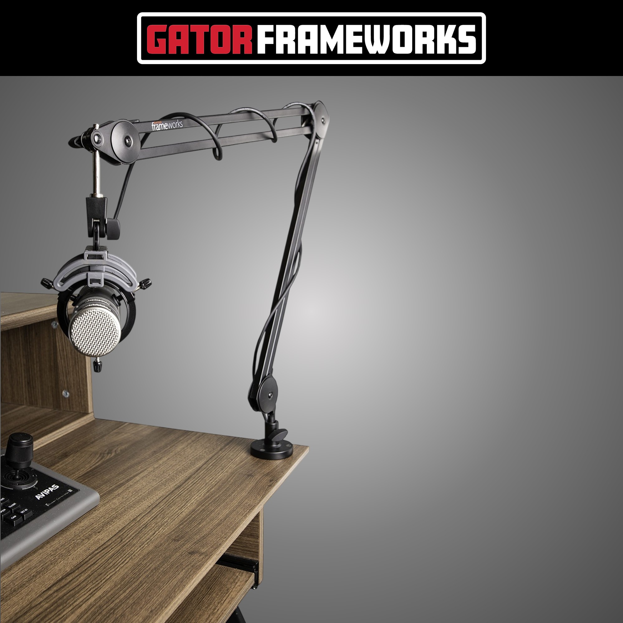 게이터 프레임웍스 데스크탑 붐 관절 암 마이크스탠드 탁상용 GATOR Frameworks - 상세 이미지 3
