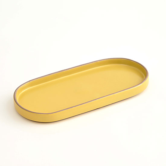 에라토 포슬 국산 도자기 타원 접시 생선 홈카페 플레이트 22.5cm - 상세 이미지 4