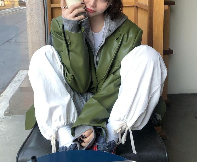 아비르엔 도시 캐쥬얼 🦊스타일링 가죽 아우터