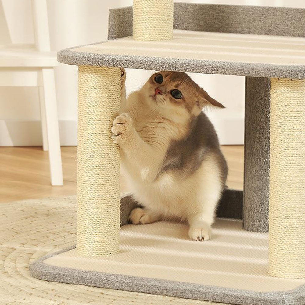 크레용펫 스텝바이스텝 고양이 캣타워 낮은 아기고양이 노령묘 - 상세 이미지 4
