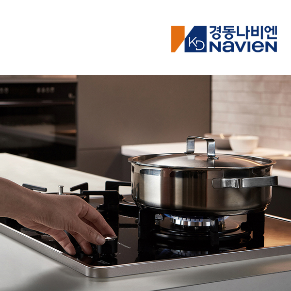 경동 나비엔매직 3구 빌트인 가스쿡탑 매립형 레인지 DC전지식 560 x 480 GRB6303 LPG 블랙