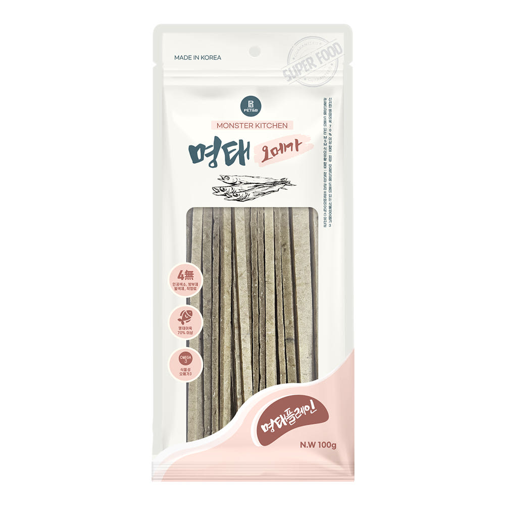 명태오메가 100g 강아지간식 반려동물용 간식 영양과 기호성을 겸비한 제품 이미지 6