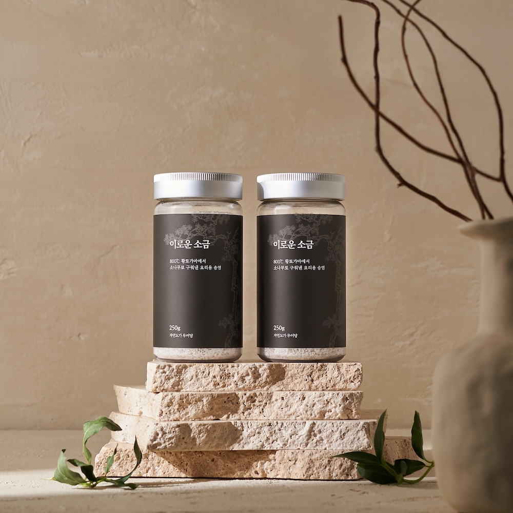 우이당 소나무로 구운 이로운 소금 250g 2개입 선물세트 요리용 - 상세 이미지 2