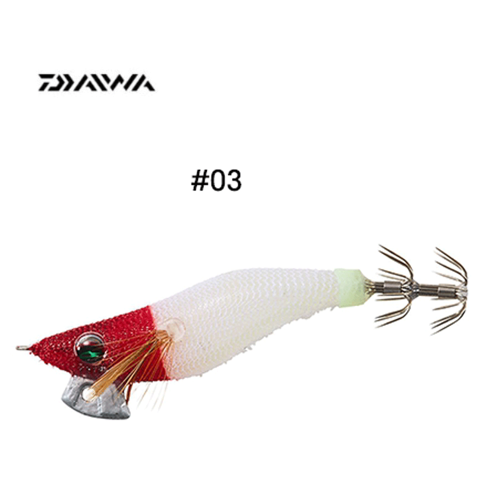 바다루어 다이와 에메랄다스 이카메탈 드롭퍼 RV 고추장, 8cm(3.1인치)